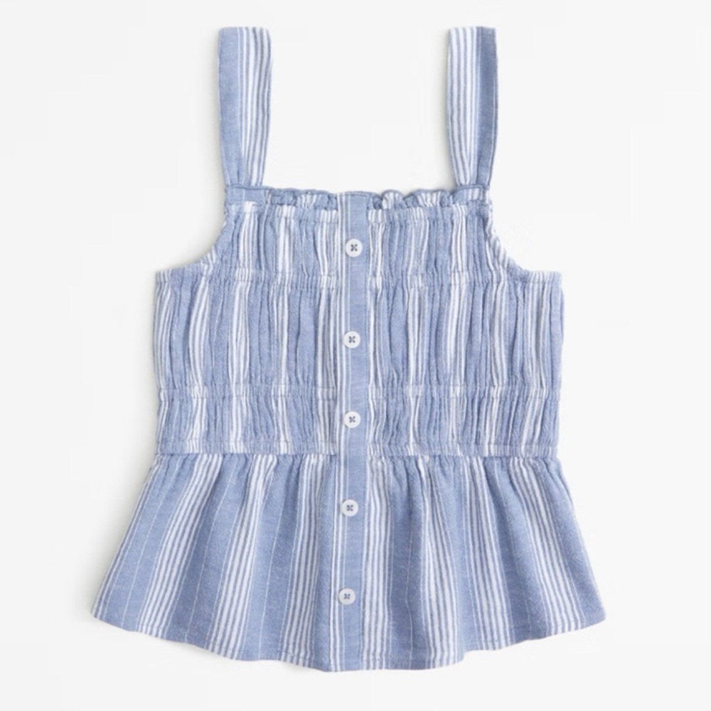 Abercrombie Kids Girls Linen Top! NWT
